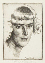 Load image into Gallery viewer, Gerald Leslie Brockhurst Etching  Amanda No.1 (Marguerite) 1920
