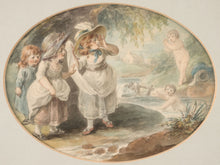 Load image into Gallery viewer, William Hamilton R.A. Pair Of 18th.Century Watercolour Drawings Winter's & Summer's Amusement 1789