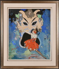 Load image into Gallery viewer, Herbert Pizer Jazz Age Watercolour Drawing "The Mask" For Pan Magazine 1920