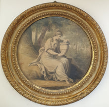 Load image into Gallery viewer, Johann Heinrich Ramberg Watercolour Drawing Woman In A Landscape With An Urn Circa.1790