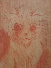 Load image into Gallery viewer, Louis Wain Portrait Of A Scowling Cat