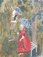 Load image into Gallery viewer, Large 18th.Century Primitive Watercolour Sir William Molineux And His Family Circa.1770