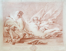 Load image into Gallery viewer, Marie-Louise O'Murphy Crayon Manner Engraving After François Boucher Circa.1788