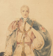 Load image into Gallery viewer, James Stephanoff O.W.S. Portrait Of Robert Stewart Lord Castlereagh Wearing Garter Robes Circa.1820