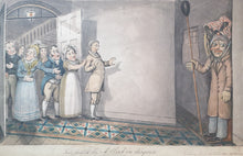 Load image into Gallery viewer, Attr. M Egerton Early 19th.Century Caricature Watercolour Drawing Fear Caused By A Clock In Disguise Circa.1820