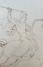 Load image into Gallery viewer, Benjamin Robert Haydon Pen And Ink Study Of A Mounted Warrior Circa.1815