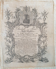 Load image into Gallery viewer, Rococo Trade Card Shudall And Stone Robe Makers London Circa.1760