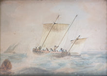 Load image into Gallery viewer, Nicholas Pocock Watercolour Maritime Study 1796