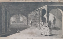 Load image into Gallery viewer, Georgian Trade Card Francis Noble's Large Circulating Library Covent Garden London Circa.1745