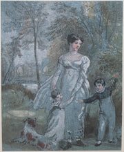 Load image into Gallery viewer, Ramsay Richard Reinagle R.A. Watercolour Study For A Family Group Portrait Circa.1800