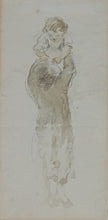 Load image into Gallery viewer, Nicholas Pocock Study Of A Man Holding A Baby Circa.1790