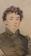 Load image into Gallery viewer, C G Dillon Early 19th.Century Watercolour Portrait Of A Gentleman Circa.1820