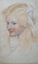 Load image into Gallery viewer, Joseph Edward Southall Chalk Portrait Of A Young Girl 1908