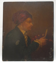 Load image into Gallery viewer, 18th.Century Oil Painting On Copper Portrait Study Of William Hogarth