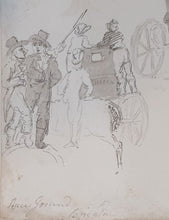Load image into Gallery viewer, John Nixon Grey Wash Watercolour Brighton Races Circa.1800