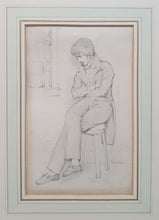 Load image into Gallery viewer, William Mulready R.A. Pencil Study Of A Young Man Circa.1840