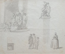 Load image into Gallery viewer, Thomas Ross A Sheet Of Figure Studies Circa.1730