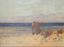 Load image into Gallery viewer, Frank Brangwyn RA Oil Landscape Painting The Coast Of Tunis Circa.1890