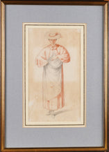Load image into Gallery viewer, Mary Hoare A Group Of Three Red Chalk Figure Studies Circa.1780