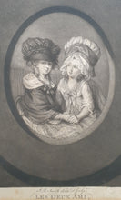 Load image into Gallery viewer, John Raphael Smith R.A Les Deux Ami Mezzotint Engraving 1778
