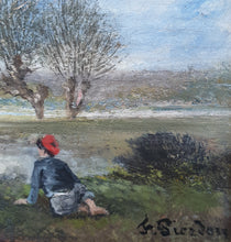 Load image into Gallery viewer, François Pierdon French School 19th.Century Oil Landscape Study Circa.1880