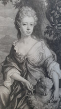 Load image into Gallery viewer, JI Smith Mezzotint Engraving After J Riley Mrs Conwai Hackett Circa.1690.