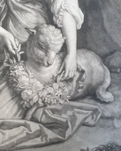 Load image into Gallery viewer, JI Smith Mezzotint Engraving After J Riley Mrs Conwai Hackett Circa.1690.