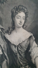 Load image into Gallery viewer, JI Smith Mezzotint Engraving After G Kneller Madam D'Avenant Circa.1690.
