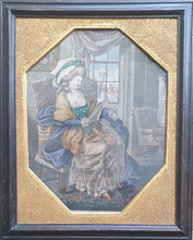 Load image into Gallery viewer, Robert Dighton Hand Coloured Mezzotint Engraving January Published By Carington Bowles Circa.1781.