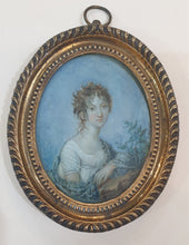 Load image into Gallery viewer, Caroline De Sedron Countess De Senan French School Early 19th.Century Portrait Miniature Circa. 1810.