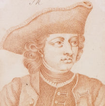 Load image into Gallery viewer, Hannah Snell The Female Soldier 18th.Century English School Red Chalk Drawing.