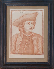 Load image into Gallery viewer, Hannah Snell The Female Soldier 18th.Century English School Red Chalk Drawing.