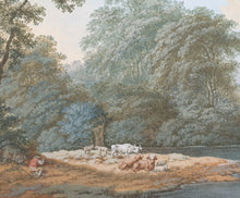 Load image into Gallery viewer, FW Hoijnck 18th.century Dutch School Gouache Landscape Painting Circa.1790