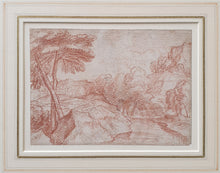Load image into Gallery viewer, Jacques Rousseau 17th.Century French School Red Chalk Landscape Drawing