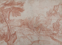 Load image into Gallery viewer, Jacques Rousseau 17th.Century French School Red Chalk Landscape Drawing