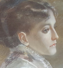 Load image into Gallery viewer, William Gorman Wills 19th.Century Irish School Pastel Portrait Of A Lady Circa.1880