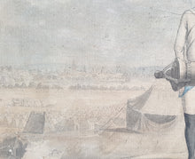 Load image into Gallery viewer, 18th.Century Watercolour Drawing Austrian Soldiers Guarding Artillery Circa.1770