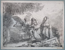 Load image into Gallery viewer, Giambattista Tiepolo Etching The Flight Into Egypt 1753