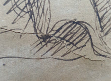 Load image into Gallery viewer, Benjamin West P.R.A. Pen And Ink Drawing Study Of A Seated Woman Circa 1780