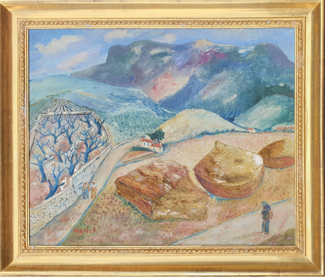 Élisée Maclet French Post Impressionist Landscape Oil Painting Circa 1930