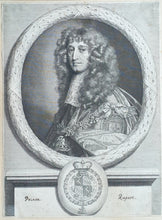 Load image into Gallery viewer, Prince Rupert Of The Rhine Abraham Blooteling Portrait Engraving After Sir Peter Lely Proof Impression Circa.1660