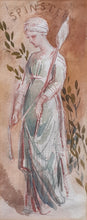 Load image into Gallery viewer, Louisa Marchioness Of Waterford Pre-Raphaelite Watercolour Study A Spinster Circa.1860