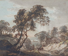 Load image into Gallery viewer, Paul Sandby R.A Watercolour Drawing A View Of Oxford From Headington Circa.1770
