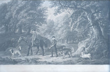 Load image into Gallery viewer, Gamekeepers Mezzotint Engraving By Henry Birche After George Stubbs R.A. 1790