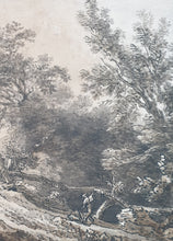 Load image into Gallery viewer, Jean Baptiste Claude Chatelain 18th.Century Pen And Ink Landscape Drawing Circa.1740