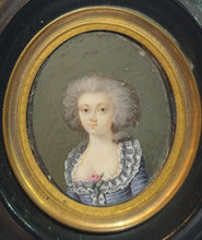 Load image into Gallery viewer, French School 18th.Century Portrait Miniature Blanche Rose Desclos De La Fonchais Circa.1780