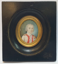 Load image into Gallery viewer, French School 18th.Century Portrait Miniature Daniel Louis Henri De Chasteigner Seigneur Du Bergeriou Circa.1780