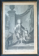 Load image into Gallery viewer, JI Smith Mezzotint Engraving After Sir Godfrey Kneller Richard Lord Clifford & Lady Jane His Sister 1701