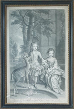 Load image into Gallery viewer, JI Smith Mezzotint Engraving After Sir Godfrey Kneller The Lord Buckhurst & Lady Mary Sackvil His Sister 1695