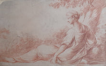 Load image into Gallery viewer, 18th.Century French School Red Chalk Drawing Circle Of François Boucher Circa.1750